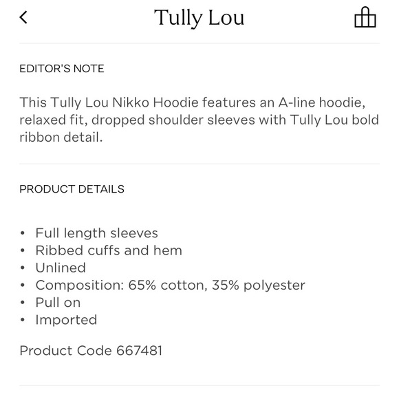Tully Lou Nikko Hoodie - Picture 6 of 6